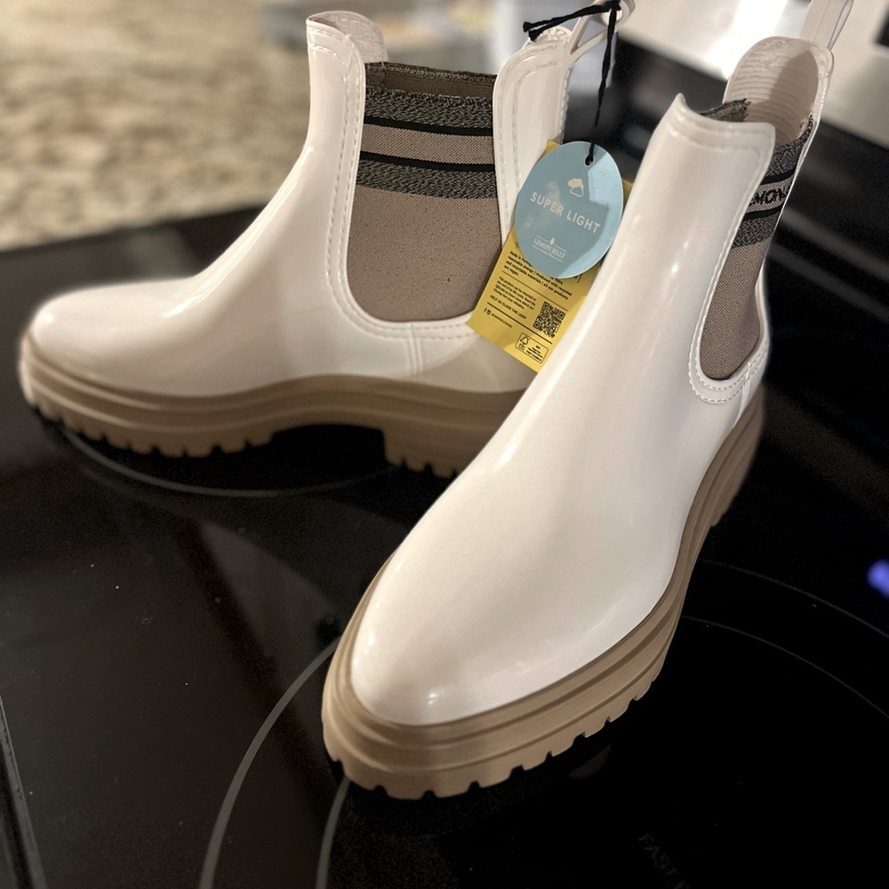 Women's White Rain Boots